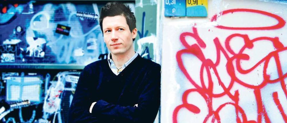 Der Punker unter den nachhaltigen Verbrauchern. Lovis Willenberg hat die Ökomesse im Postbahnhof am Ostbahnhof organisiert. 
