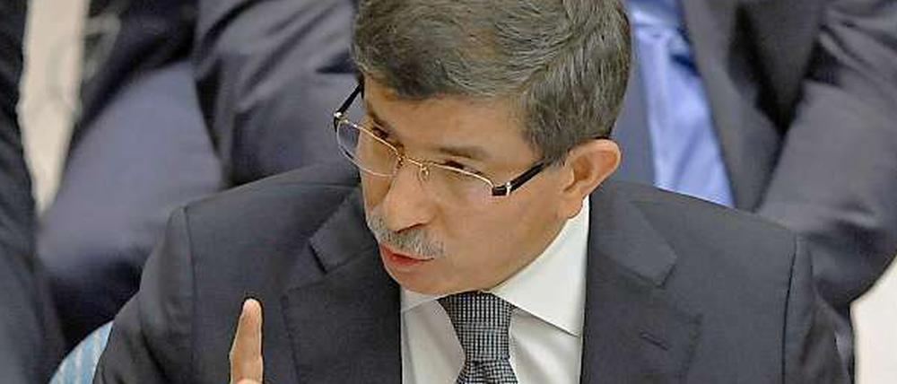 Der türkische Außenminister Davutoglu.