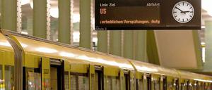 Verspätungen sind bei S- und U-Bahn keine Seltenheit.