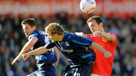 Viel Kampf für Nichts. Cottbus und München trennten sich 0:0. 