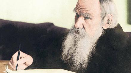 Leo Tolstoi (9. 9. 1828 – 20. 11.1910) zwei Jahre vor seinem Tod. 