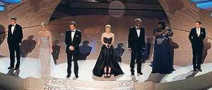 Glanz und Glamour. Bei der Oscar-Verleihung 2010 sorgten von Welter in Berlin veredelte Wandflächen für das nötige Glitzern rund um die Filmstars auf der Bühne. Foto: AFP