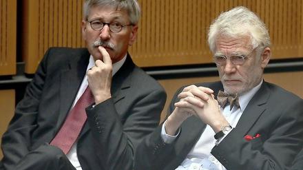 Thilo Sarrazin und Jürgen Zöllner im Berliner Abgeordnetenhaus (Archivbild aus dem Jahr 2006).