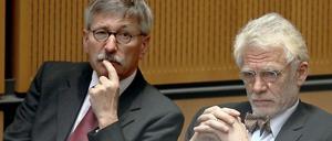 Thilo Sarrazin und Jürgen Zöllner im Berliner Abgeordnetenhaus (Archivbild aus dem Jahr 2006).