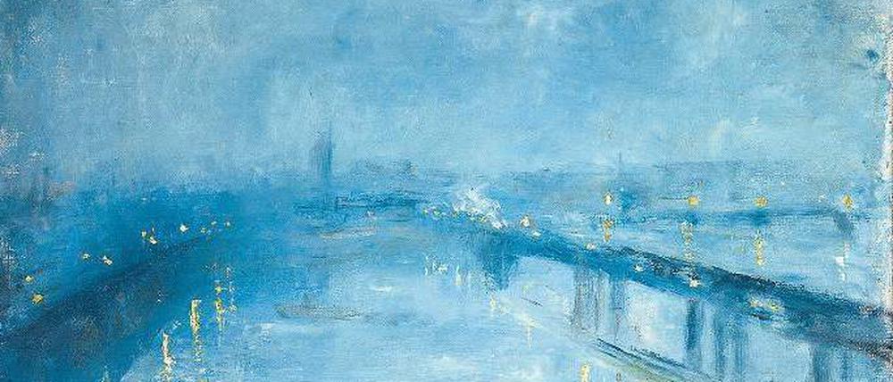 Lichteffekte. Lesser Urys Ansicht von „London im Nebel“ (1926) zählte zu den begehrten Bildern des Abends. 