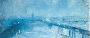 Lichteffekte. Lesser Urys Ansicht von „London im Nebel“ (1926) zählte zu den begehrten Bildern des Abends.