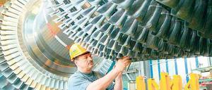 Aufschwung. Die Fabriken von Siemens in der Hauptstadt – hier das Gasturbinenwerk – sind wieder voll ausgelastet. 90 Prozent ihrer Produkte werden exportiert. Foto: Vario
