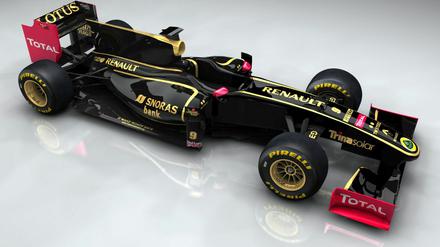 Der neue Formel-1-Rennwagen des Lotus Renault GP Teams.