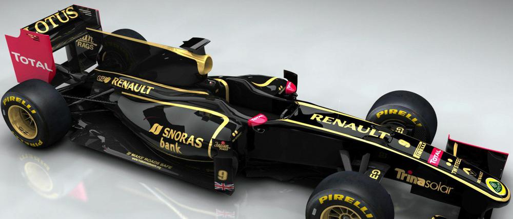Der neue Formel-1-Rennwagen des Lotus Renault GP Teams.