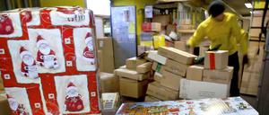 Paketstau bei der DHL.