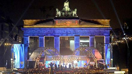 Silvester am Brandenburger Tor.