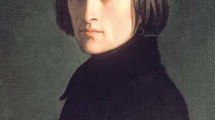 Erster Europäer. Für seinen Schwiegersohn Richard Wagner machte er in Bayreuth bereitwillig „den Pudel“, selbst galt er als Inbegriff des rastlos reisenden romantischen Klaviervirtuosen: Franz Liszt (1811–1886), hier auf einem Gemälde von Henri Lehmann. 