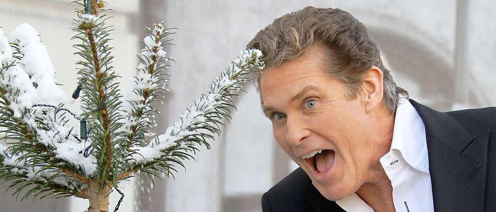 Der US-amerikanische Schauspieler und Musiker David Hasselhoff stellt zur Zeit seine "The Hoff is back!"-Tour vor.