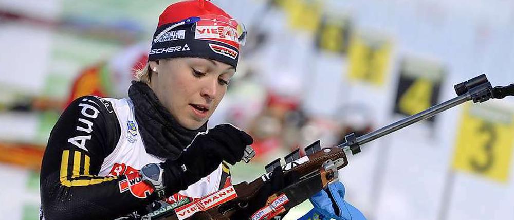 Magdalena Neuner, 23, gewann bei den Olympischen Winterspielen 2010 im Biathlon Gold in der Verfolgung und im Massenstart, dazu holte sie einmal Silber. Zudem ist sie siebenmalige Weltmeisterin. Sie startet am Wochenende im Weltcup in Hochfilzen.