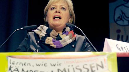 Gesine Lötzsch auf der Rosa-Luxemburg-Konferenz.