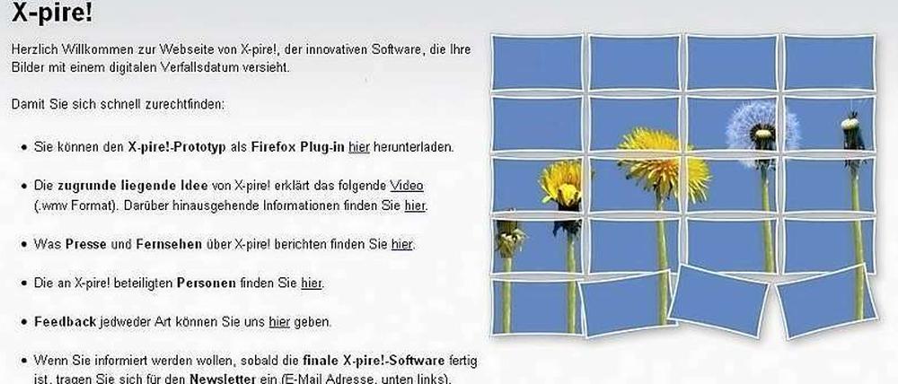 Digital radieren mit der X-pire-Software.