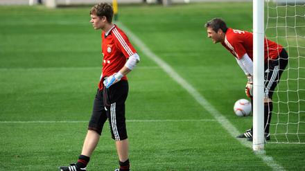 Thomas Kraft (l.) und Jörg Butt.