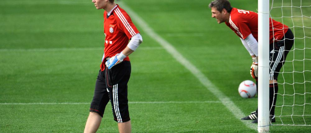 Thomas Kraft (l.) und Jörg Butt.