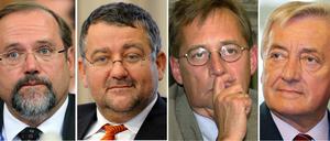 Adolf Sauerland, Rainer Speer, Peter Strieder und Klaus-Rüdiger Landowsky (v.l.)