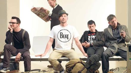 Rock-Recken. Peter Baumann, Torsten Scholz, Arnim Teutoburg-Weiß, Bernd Kurtzke, Thomas Götz sind die Beatsteaks. 