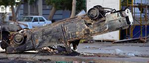 Gespenstische Ruhe in Ägyptens Hauptstadt Kairo am Sonntagmorgen.