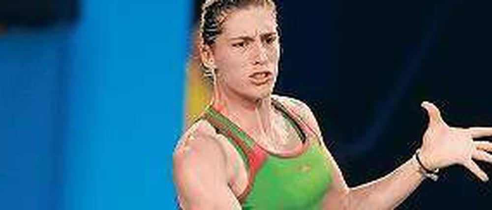 Starke Haltung. Zum ersten Mal in ihrer Karriere erreicht Andrea Petkovic das Viertelfinale bei einem Grand-Slam-Turnier.