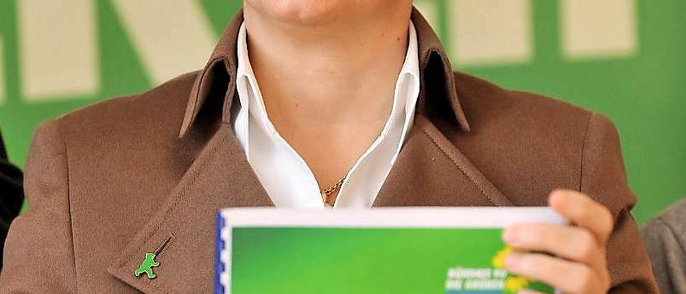 Renate Künast präsentierte am Mittwoch den Wahlprogramm-Entwurf ihrer Partei.