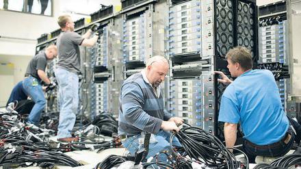 2007 installierte IBM im Forschungszentrum Jülich den Supercomputer Jugene.