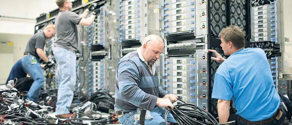 2007 installierte IBM im Forschungszentrum Jülich den Supercomputer Jugene.