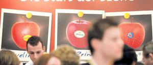 Runde Sache. Obstbauern würden vermutlich einen Apfel als Imbiss empfehlen. Foto: dapd