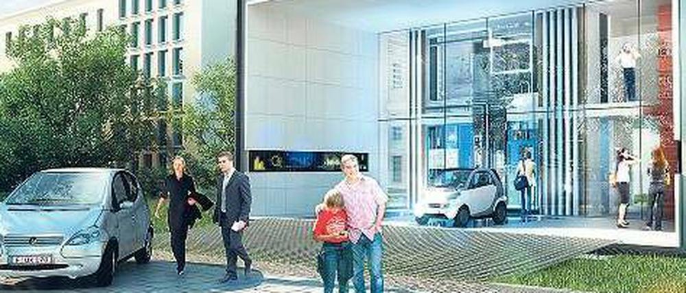 Zuhause auftanken. Ein Pilotprojekt soll Wohnen und Elektromobilität optimal verknüpfen: Das Haus erzeugt den Strom, den das Auto dann tankt. Das Haus wird noch dieses Jahr gebaut. 