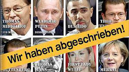 Sie alle haben abgeschrieben - das ein oder andere: Das humorige "Plagiat" des berühmten Abtreibungstitels des "Stern" kursiert derzeit im Netz.