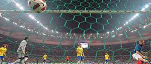 Karim Benzema erzielte den 1:0-Siegtreffer gegen Brasilien.