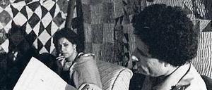 Grün zu Grün: Eine Delegation der deutschen "Grünen" besuchte den Verfasser des "Grünen Buchs", Muammar al-Gaddafi, im Jahr 1982.