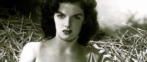 Jane Russell wirbt 1943 für "The Outlaw".