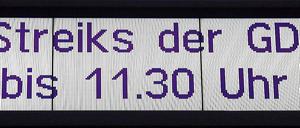Von 8.30 bis 11.30 Uhr haben die Lokführer am Freitagvormittag erneut gestreikt.