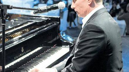 Wladimir Putin bei seinem Auftritt. Foto: AFP