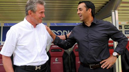 Jupp Heynckes und Robin Dutt (r.).