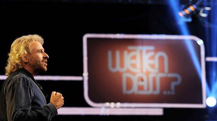 Thomas Gottschalk mit „Wetten, dass...?“ in Augsburg.