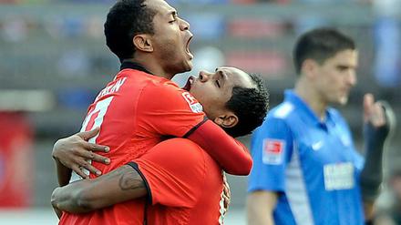 Herthas Bruderpaar. Ronny und Raffael stehen heute wohl zusammen in der Startelf. 