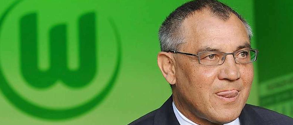 Königsblau war gestern: Felix Magath schmiss sich in Wolfsburg gleich mit grüner Krawatte ran.
