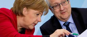 Bundeskanzlerin Angela Merkel und Bundeswirtschaftsminister Rainer Brüderle.