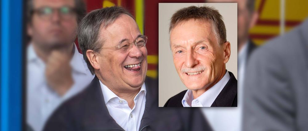 Ein folgenreicher Moment: Laschet lacht während eines Besuchs im überfluteten Gebiet. Psychologe Peter Walschburger erklärt, was dieses Bild bei vielen Betrachtern auslöst.