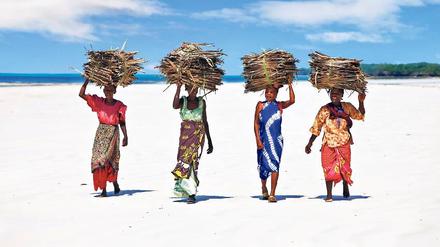Mit Haltung. In vielen Ländern Afrikas lastet die Arbeit auf den Frauen. In Kenia ist das nicht anders. Foto: mauritius images