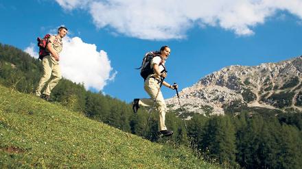 Hoppla, jetzt geht’s abwärts. Manchmal sind Flachlandtiroler in den Bergen einfach überfordert. Foto: www.fotex.de