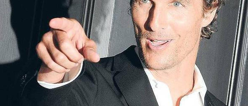 Von Beruf Charismatiker. Matthew McConaughey posiert im Hotel de Rome.Foto:dpa