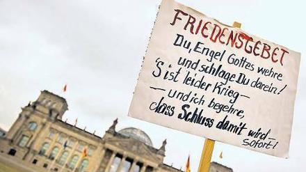 Oder doch nicht sofort? Die Kriege im Irak und in Afghanistan haben viele mobilisiert. Bei Libyen ist das schwieriger. 