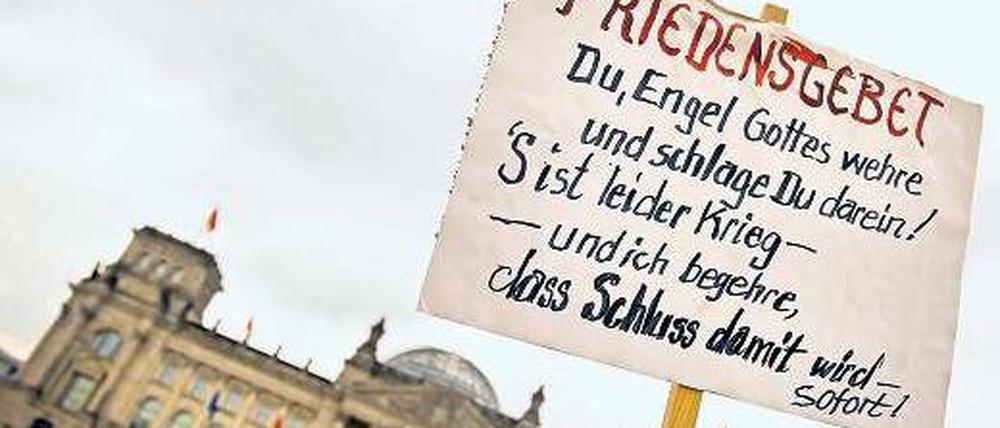 Oder doch nicht sofort? Die Kriege im Irak und in Afghanistan haben viele mobilisiert. Bei Libyen ist das schwieriger.