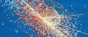 Feuerwerk. Mit bloßem Auge lassen sich Kollisionen von Elementarteilchen nicht beobachten. Die Crashs sind zu schnell, die Partikel zu klein. Physiker behelfen sich dann mit Computersimulationen. 