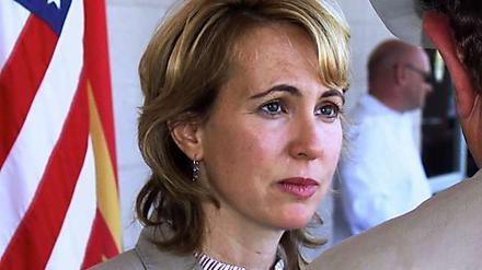 Die Kongressabgeordnete Gabby Giffords wurde bei einem Attentat im Januar schwer verletzt.